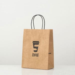 Bolsa de Papel Kraft Marrón con Asa para Bebidas para Llevar, con Logotipo Impreso Personalizado - Product Image 5