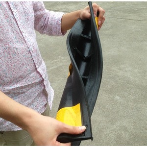 Protections d'angle en caoutchouc 1,2 m 20 mm d'épaisseur, bandes anti-collision pour garage, protection des bords arrondis - Product Image 1