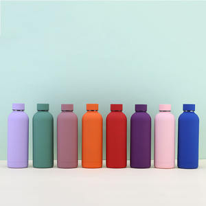 Botella de Agua Deportiva de Acero Inoxidable de Doble Pared con Aislamiento, con Logotipo Personalizado, Pintura de Goma, 350/500/750 ml - Product Image 6