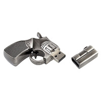 Mini clé USB 2.0 en forme de pistolet, interface intelligente, 2GB, 4GB, 8GB, pour cadeau publicitaire avec Logo personnalisé
