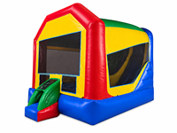 Structure gonflable combinée avec toboggan et mur d'escalade, 4-en-1 pour le plaisir des jeux des enfants et des familles