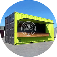 2025 moderne préfabriqué mobile Pop Up Drive Thru Fast Food Shipping Container Ice Cream Coffee Shop Store à vendre