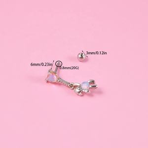 Boucles d'oreilles réglables en acier inoxydable avec clip de lune Creative Simple Left <span class=keywords><strong>Ear</strong></span> Cuff Non-Piercing <span class=keywords><strong>Ear</strong></span> <span class=keywords><strong>Stud</strong></span> <span class=keywords><strong>Set</strong></span> Trendy for Women Men Gift - Product Image 2