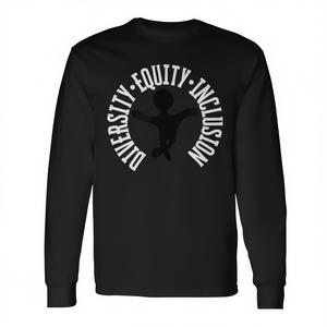 T-shirt a maniche lunghe Diversity Equity Inclusion, abbigliamento per l'empowerment e l'uguaglianza - Product Image 2