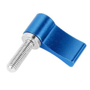 Boutons personnalisés M4M5M6 à tête <span class=keywords><strong>captive</strong></span>, poignée en L, tête en aluminium noir, bouton réglable en T, vis à oreilles - Product Image 1