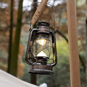Lampe de cheval vintage Design lampe à kérosène portable pour camping en plein air atmosphère lampe à mât d'huile excellente pour l'éclairage de tente - Product Image 4