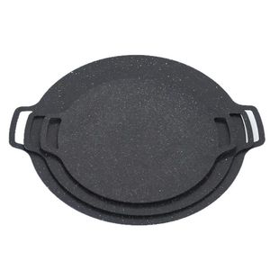 Poêle de cuisson ronde en fonte antiadhésive coréenne personnalisée <span class=keywords><strong>pour</strong></span> barbecue, cuisson et grillades en extérieur, idéale <span class=keywords><strong>pour</strong></span> le camping - Product Image 4