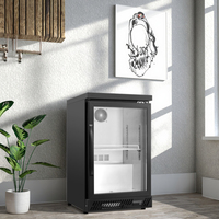 Réfrigérateur de boissons commerciales porte en verre à 2 portes 110v/220v affichage de lumière LED boîtes de nuit et bars à haut rendement énergétique pour le stockage de boissons