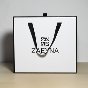 Diseño deslizante personalizado <span class=keywords><strong>de</strong></span> lujo Logo Foil Papel recubierto rígido Pestaña extraíble Cajón Camiseta Ropa interior Caja <span class=keywords><strong>de</strong></span> regalo Embalaje con asa - Product Image 5