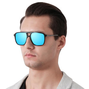 Nouvelles lunettes de soleil rétro unisexes transfrontalières, monture noire en PC, verres TAC, protection UV400 pour le voyage, la pêche, la conduite et la mode - Product Image 2