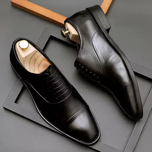 Chaussures pour hommes en cuir de vache véritable sur mesure haut de gamme, polyvalentes, formelles, pour la marche, respirantes, imperméables, à enfiler, avec soutien de la voûte plantaire - Product Image 4
