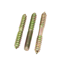 Raccords de quincaillerie de meubles en bois, connexion de meubles de canapé-lit boulons à double filetage, vis autotaraudeuses boulons de suspension
