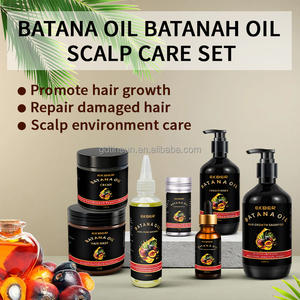 Logotipo personalizado Tratamiento de aceite de Batana orgánico Promueve el crecimiento del cabello Reparación hidratante Conjunto de cuidado del cabello dañado para el crecimiento del cabello - Product Image 2