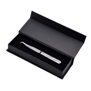 Pinza de acero inoxidable de precisión profesional, Mega Puntas curvadas en ángulo, de amarre plano, pinzas de pestañas, agarre final y precisión - Product Image 1