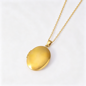Ywyougang Collana con Medaglione Ovale Incidibile in Acciaio Inossidabile, Ciondolo Portafoto Apribile <span class=keywords><strong>per</strong></span> Donne, <span class=keywords><strong>Regalo</strong></span> Commemorativo - Product Image 5
