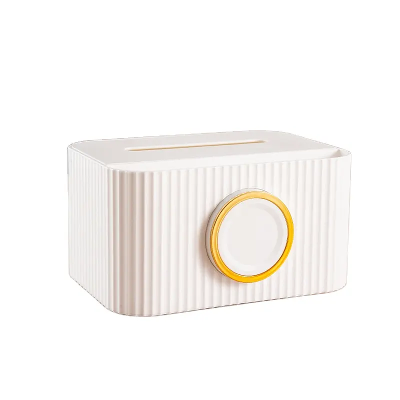 Boîte de mouchoirs multifonctionnelle boîte de papier de pompage salon créatif télécommande avec support de téléphone portable boîte de rangement