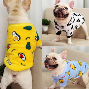 TongMao Pyjama chaud d'hiver pour <span class=keywords><strong>chiot</strong></span> bouledogue français à deux pattes en velours corail à imprimé léopard Vêtements pour animaux de compagnie Vêtements pour chats - Product Image 4
