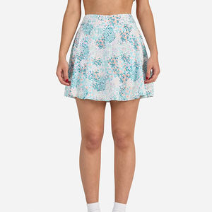 Jupe de golf 100% polyester lavable à séchage rapide avec logo OEM personnalisé jupe de golf sport taille haute à imprimé pour femmes - Product Image 1