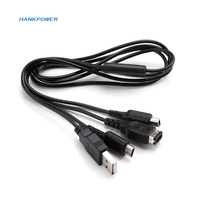 Câble de charge USB 1 à 3 pour console de jeu NDSi NDSL GBASP, 1,2 m