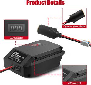 Adaptador Reductor de 18V a 12V para Baterías Milwaukee de 18V, Enchufe para Encendedor de Cigarrillos, Convertidor DIY, Estación de Energía para Todos los Electrodomésticos de Automóviles - Product Image 3