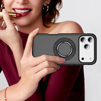 Usine IDEAL 360 °   Coque de téléphone magnétique rotative avec support, finition mate, anti-traces de doigts pour iPhone 18 17 16 15 14 13 12 ProMax