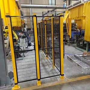 BRIO Custom High Quality Metal <strong>Robot</strong> Guard Fence Safety Workshop Partition Machine Construction Site Use 3D Modeling Service - Product Image 1