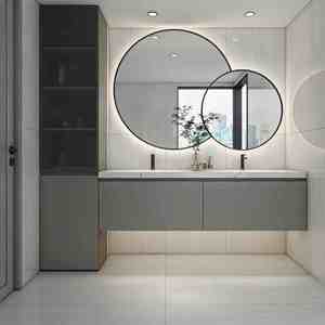 <span class=keywords><strong>Mobile</strong></span> <span class=keywords><strong>bagno</strong></span> sospeso in legno personalizzato con lavabo, piano in marmo, <span class=keywords><strong>specchio</strong></span> smart antiappannamento <span class=keywords><strong>e</strong></span> <span class=keywords><strong>luce</strong></span> LED per <span class=keywords><strong>bagno</strong></span> - Product Image 6