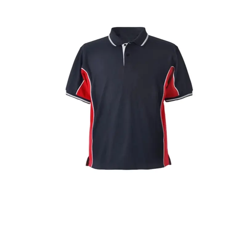 Abbigliamento da Golf con stampa ricamato e Design personalizzato Plain bianco nero Golf cotone poliestere in bianco T-shirt Polo da uomo