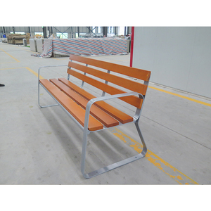 Outdoor <strong>Bench</strong> Factory Price Public Wooden Long <strong>Bench</strong> <strong>Seating</strong> Aluminum Leg Patio <strong>Benches</strong> - Product Image 2