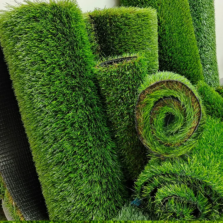 pasto sintetico para jardin outdoor green synthetic fake grass rugs lawn artificial turf carpet mat for landscape garden