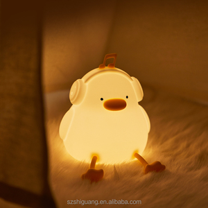 EGOGO Mini-Enten-USB-LED-Nachtlicht mit Warmweißem Licht für Kinderzimmer, Dimmbare Nachttischlampe mit Schalterkontrolle für Babyzimmer und Kinderzimmer - Product Image 3