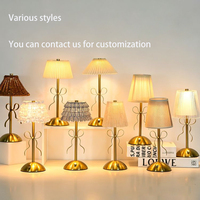 Lampe de table rechargeable sans fil à commande tactile dimmable, design nœud papillon nordique de luxe, éclairage d'ambiance pour chambre et hôtel