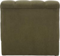 SAFAVIEH Home Collection Thane Sage Chaise d'appoint capitonnée en velours et bois (entièrement assemblée) Meubles pour la maison