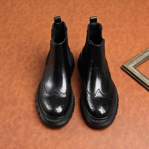 Chaussures en cuir pour hommes de qualité luxueuse, style italien, pour mariage, camouflage, formelles, à enfiler, Oxford, fabriquées à la main, légères pour l'automne - Product Image 4