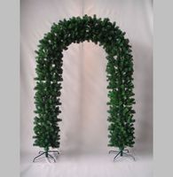 Garten dekoration PVC Weihnachts baum bogen grüner Gras bogen