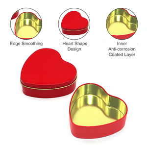 Caliente Diy vela hacer caja de lata en forma de corazón cuadrado portátil al aire libre vela caja de regalo de boda lata de Metal para almacenamiento de dulces - Product Image 2
