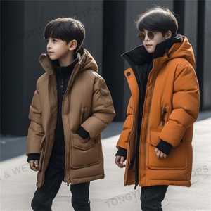Veste rembourrée en coton pour garçon vêtements d'extérieur automne <span class=keywords><strong>hiver</strong></span> enfants épaissi chaud long manteau en duvet <span class=keywords><strong>Parka</strong></span> vestes - Product Image 6