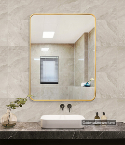 All'ingrosso contemporaneo rettangolare <span class=keywords><strong>cornice</strong></span> in oro <span class=keywords><strong>bagno</strong></span> <span class=keywords><strong>specchio</strong></span> rettangolare <span class=keywords><strong>cornice</strong></span> in metallo contemporanea per uso Hotel/<span class=keywords><strong>bagno</strong></span> - Product Image 3