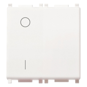 2P 16AX White Wall <b>Switch</b> 5.3cm Height 4.3cm Width 5.1cm Length - Product Image 1