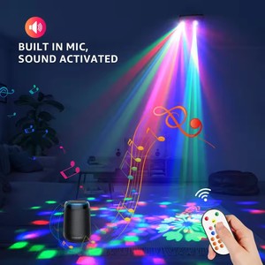 Lumière laser RGB 5 en 1 Télécommande LED Effet de lumière de scène Projecteur Lumière de fête DJ pour KTV Bar Club Concert Mariage Théâtre - Product Image 4