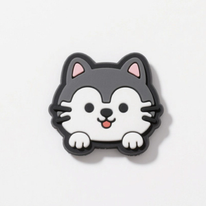 Tùy Chỉnh Động Vật Phong Cách Con Chó Con PVC Phẳng Trở Lại Keychain Mặt Dây Chuyền Phim Hoạt Hình Nhựa Mềm Cao Su Trang Trí Quần Áo Huy Hiệu Nhựa Thủ Công Mỹ Nghệ - Product Image 4