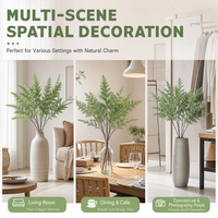 Tiges de fougère de Boston artificielles vert clair, fausses branches, décoration de table nordique, accessoires de photographie de mariage, plantes artificielles