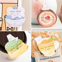 Notas Adhesivas con Diseño de Osos, Estilo Instagram, Multiusos, de Primera Calidad, con Adorables Mascotas y Corazones Dulces, 30 Unidades