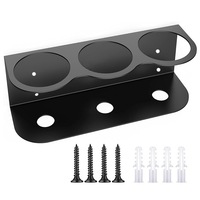 Support mural pour bouteilles de spray métalliques, étagère de rangement pour gel douche, facile à installer, pour garage et maison