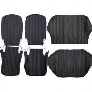 Housse de siège de voiture générique FIAT 500 L Sedile Tappezzeria Nera Con Fodere a Canalette Per ASI Targa ORO - Product Image 1