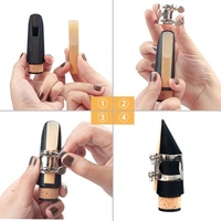 NAOMI Clarinet Bb Cupronickel Plated Nickel 17 Key W/Cleaning Cloth Gloves Woodwind Instrument Abs Clarinet Box