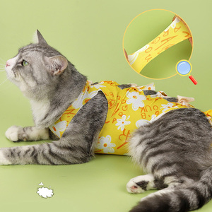 Chaleco de Algodón Suave <span class=keywords><strong>para</strong></span> Recuperación Postoperatoria de Gatos y Gatitos, <span class=keywords><strong>para</strong></span> Cuidado Postoperatorio en Clínica u Hogar, Protección Post-Castración/Esterilización - Product Image 5