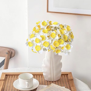 <b>Daffodil</b> <b>Artificial</b> Flower Bouquet <b>Artificial</b> Flower for Living Room and Dining Table Decoration,Floral Arrangement Ornament - Product Image 2