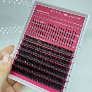 12 Rows Hybrid Volume Eyelash Extension <b>Kit</b> 3D 5D 0.07mm Synthetic Hair <b>Lashes</b> - Product Image 1