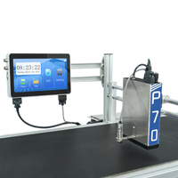 Demin P70 Imprimante de production de date à jet d'encre intelligente portative Nouvelle imprimante d'étiquettes pour sacs alimentaires avec barre bidimensionnelle de 71.8mm